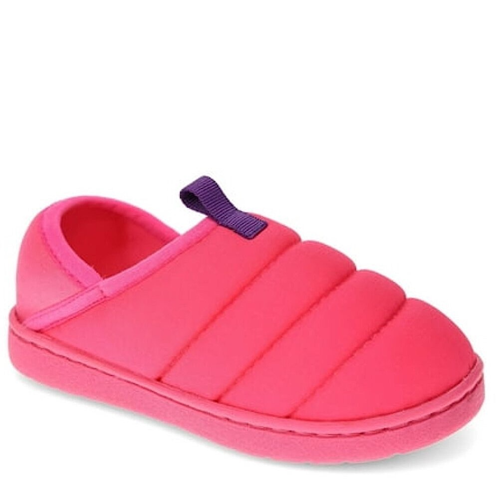 Quilted Padded Indoor & Outdoor Slipper Shoes TODDLER GIRL SIZE 9-10 Pink NEW - Picture 3 of 7